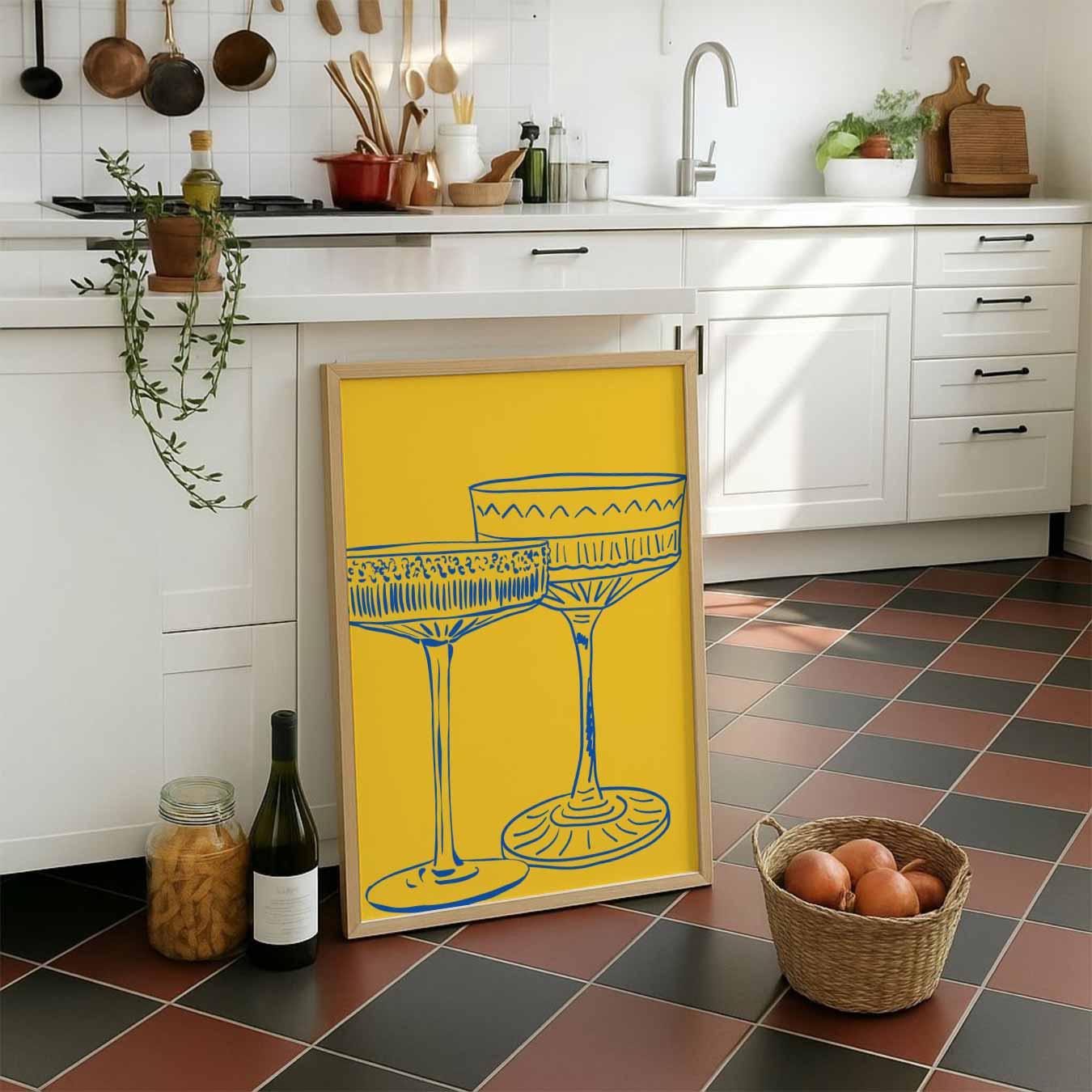 Stijlvolle Cocktailglazen Poster