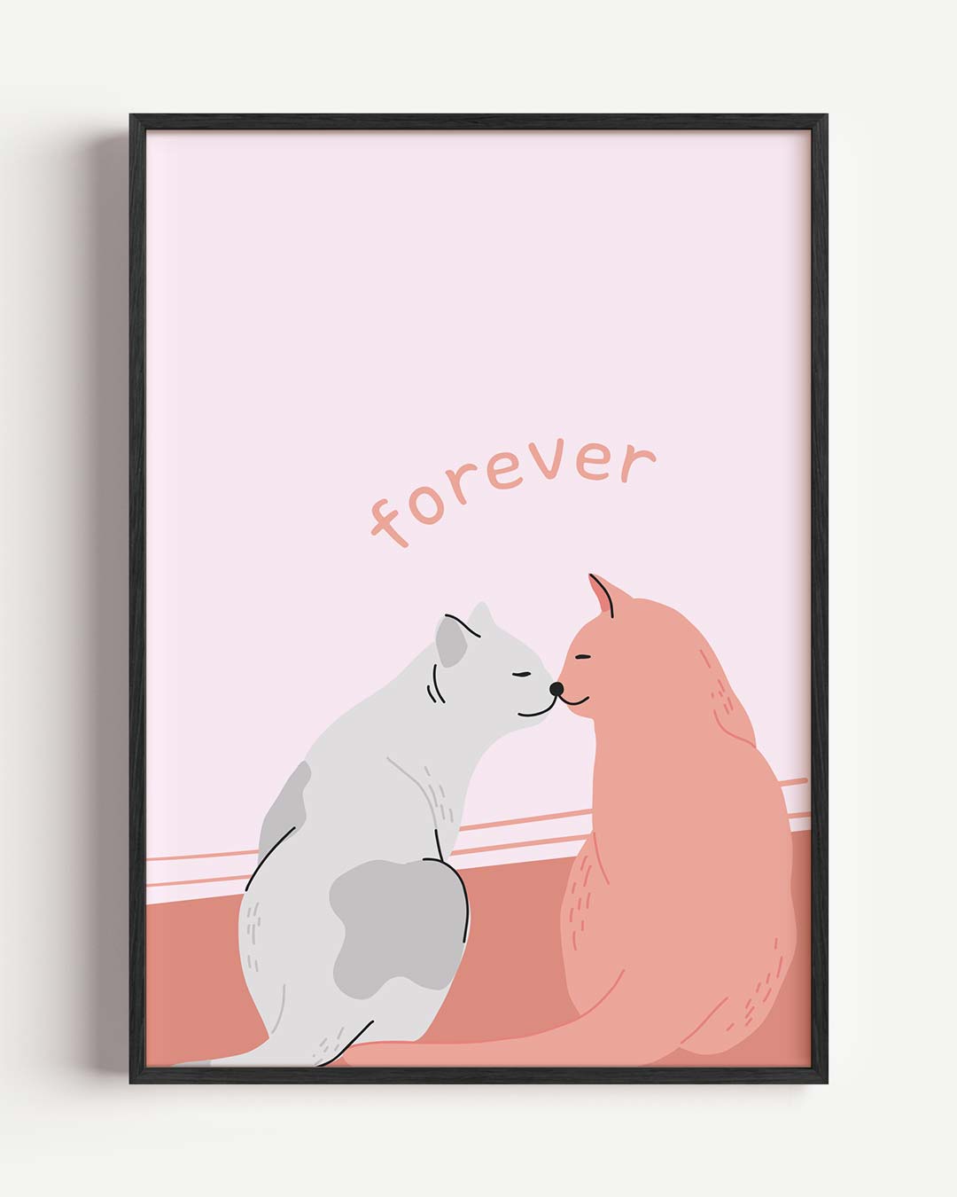 Schattige Kattenliefde Poster