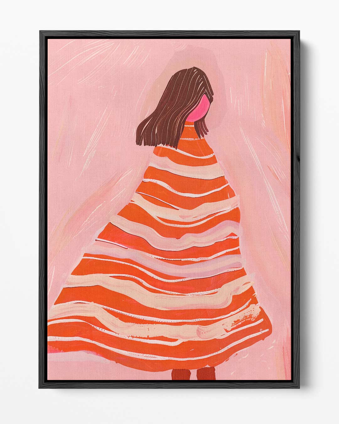 "Vluchtige Melodie in Roze" Kunstwerk-canvas-dibond-plexiglas-wanddecoratie-WallArtistic