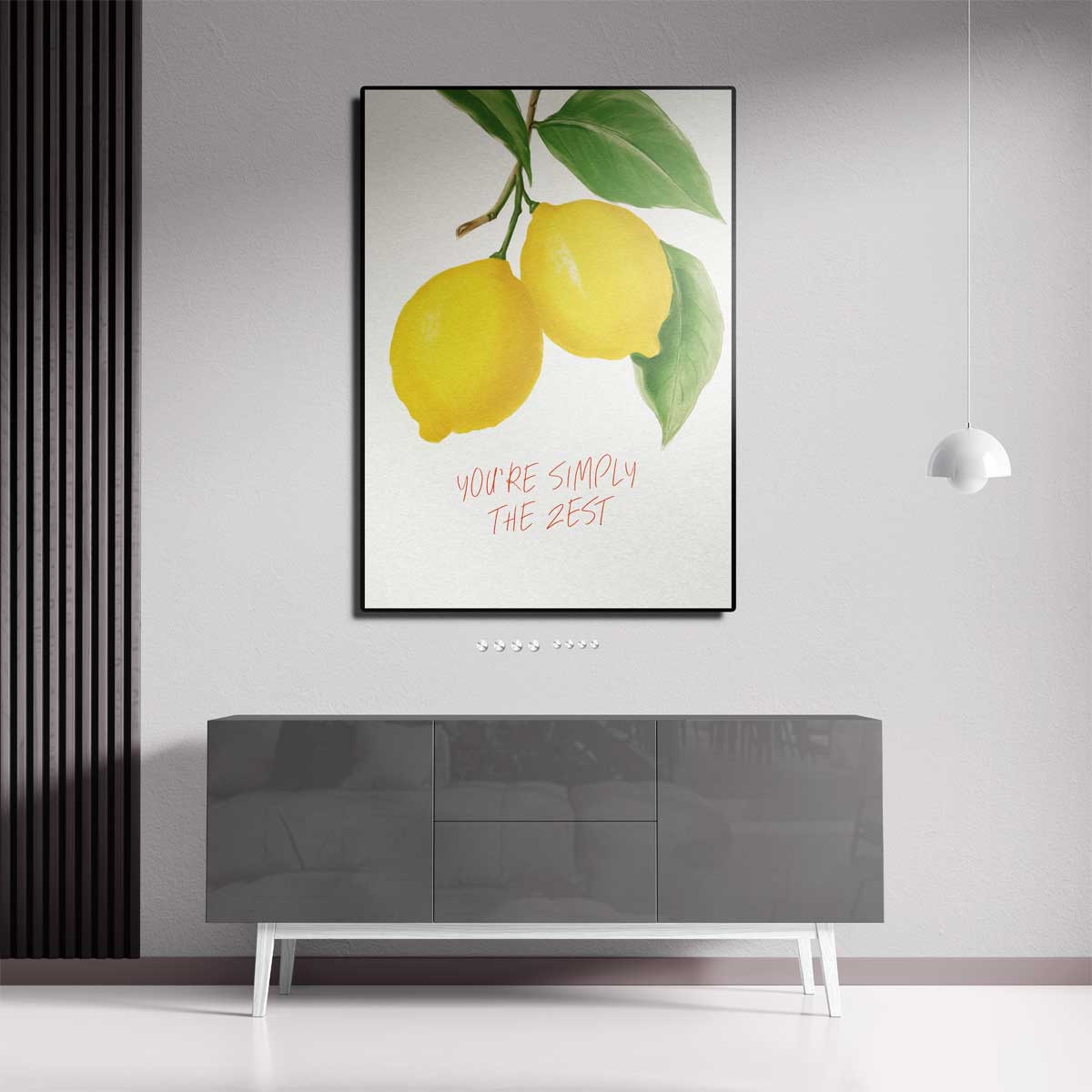 Frisse Citroenvibes Poster