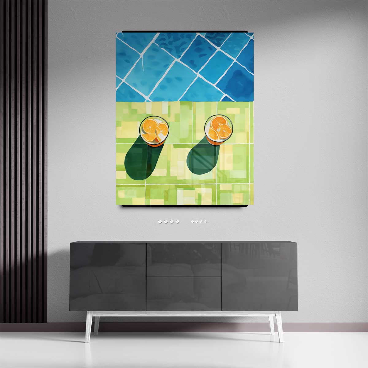 Zomerse Citrusdrankjes Kunstwerk-canvas-dibond-plexiglas-wanddecoratie-WallArtistic