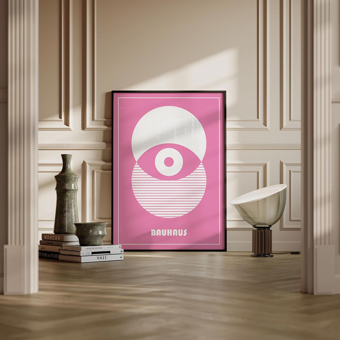 Cirkel en strepen Poster