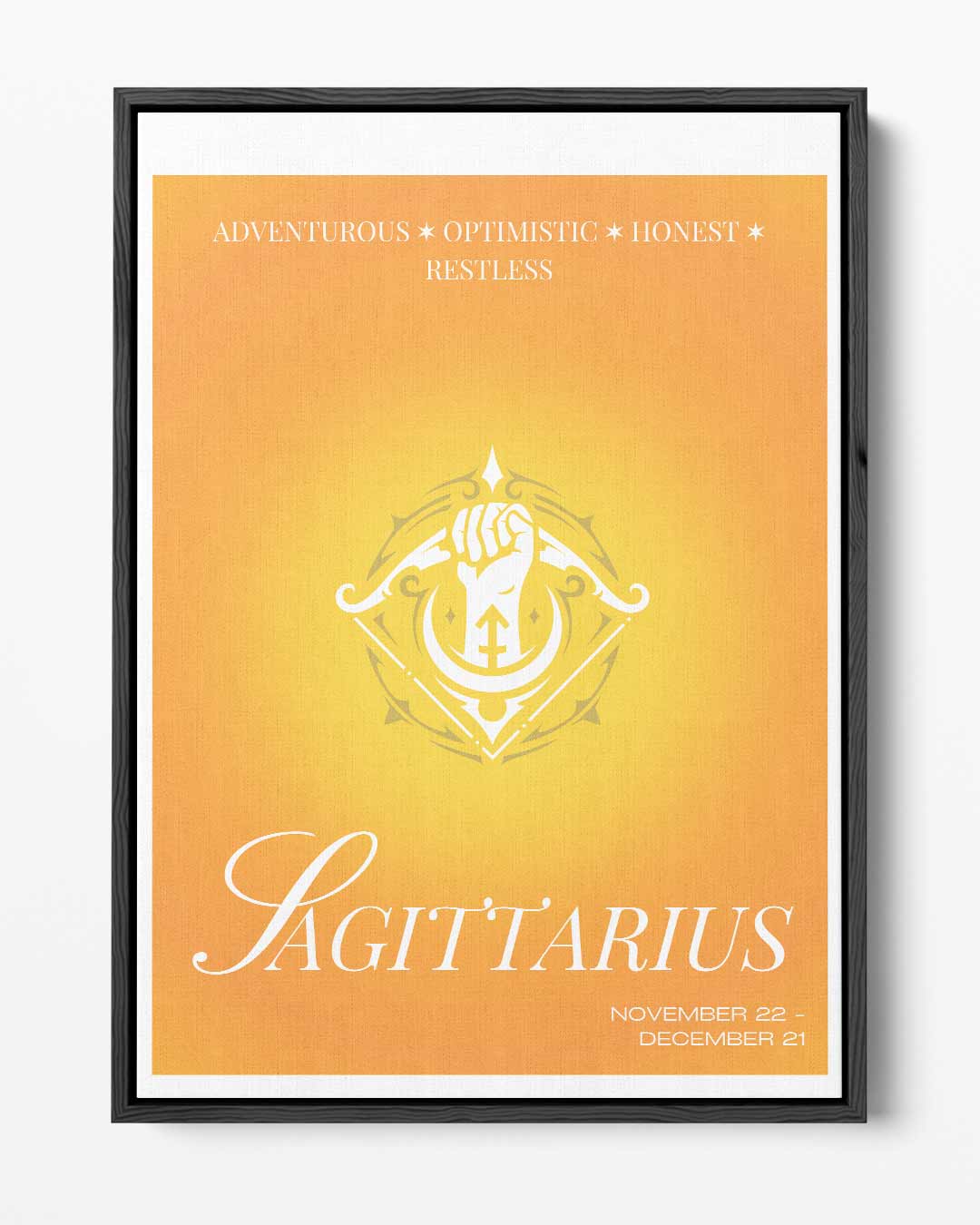 Sagittarius Zodiac Poster Kunstwerk-canvas-dibond-plexiglas-wanddecoratie-WallArtistic
