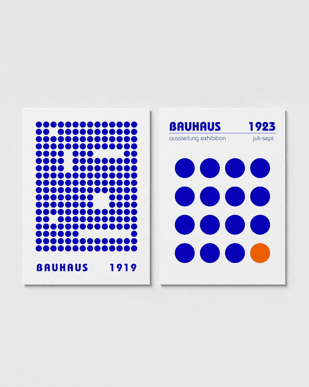 Puntpatroon blauw Posterset