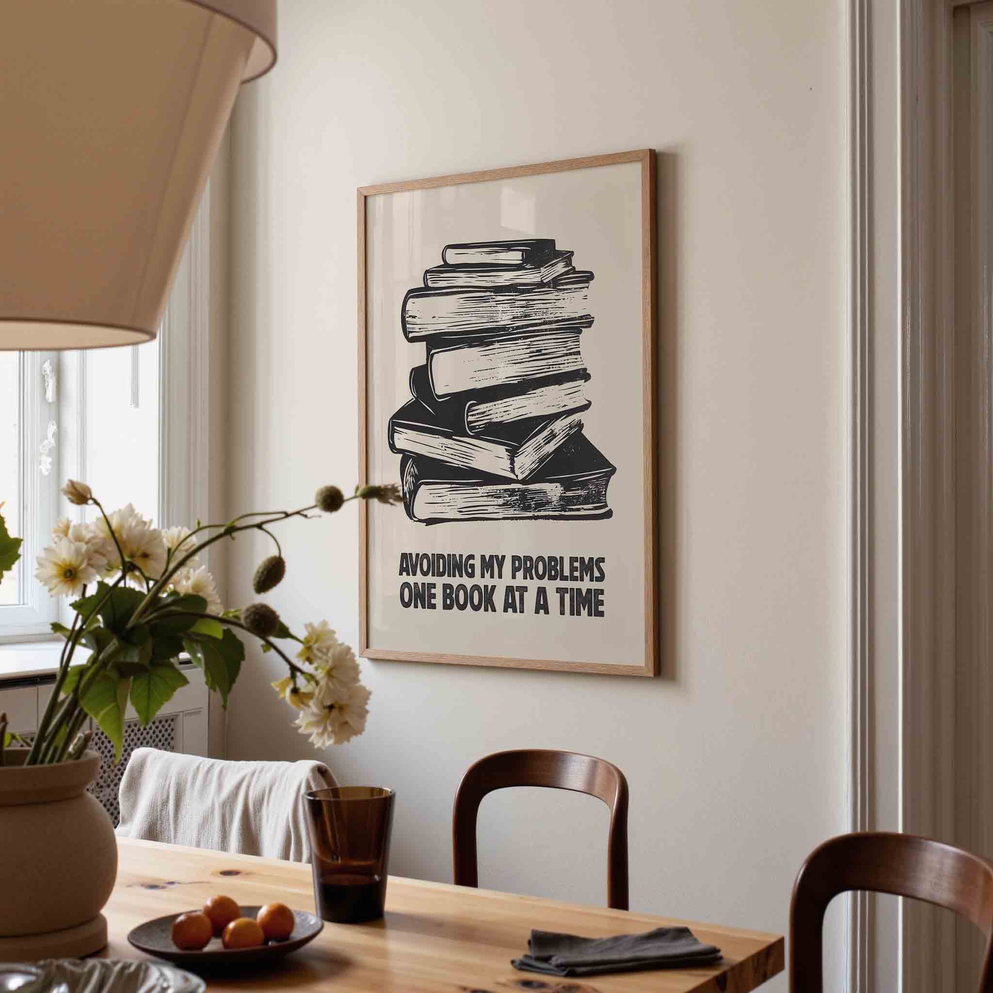 Stapel boeken Poster