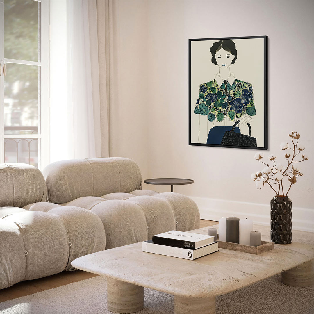 Vrouwelijk portret illustratie Kunstwerk