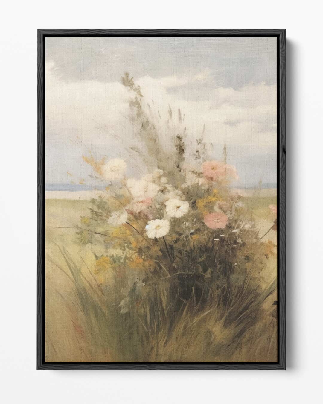 Zomerbloemen in de Wind Kunstwerk-canvas-dibond-plexiglas-wanddecoratie-WallArtistic