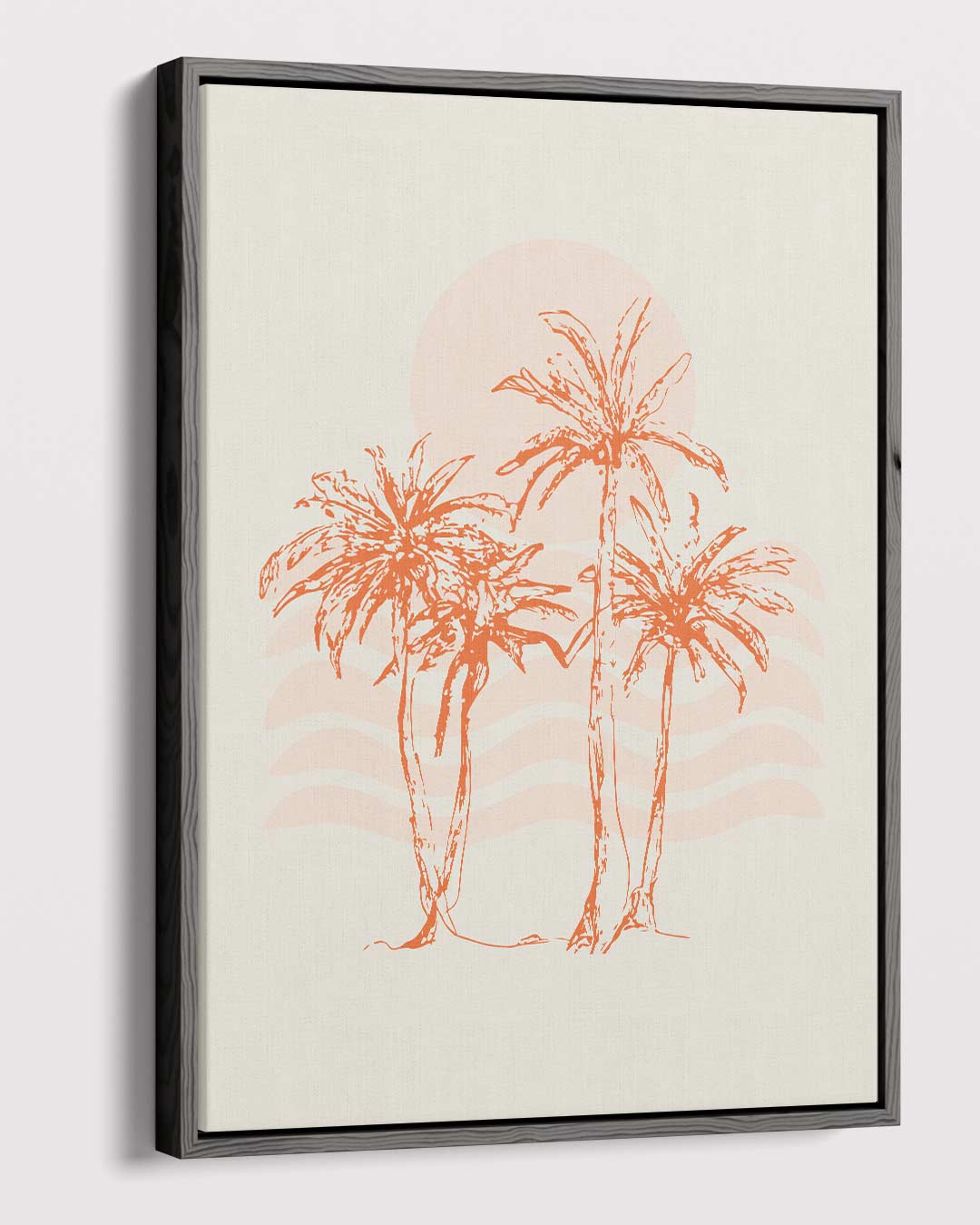 Tropische Palmbomen Kunstwerk-canvas-dibond-plexiglas-wanddecoratie-WallArtistic