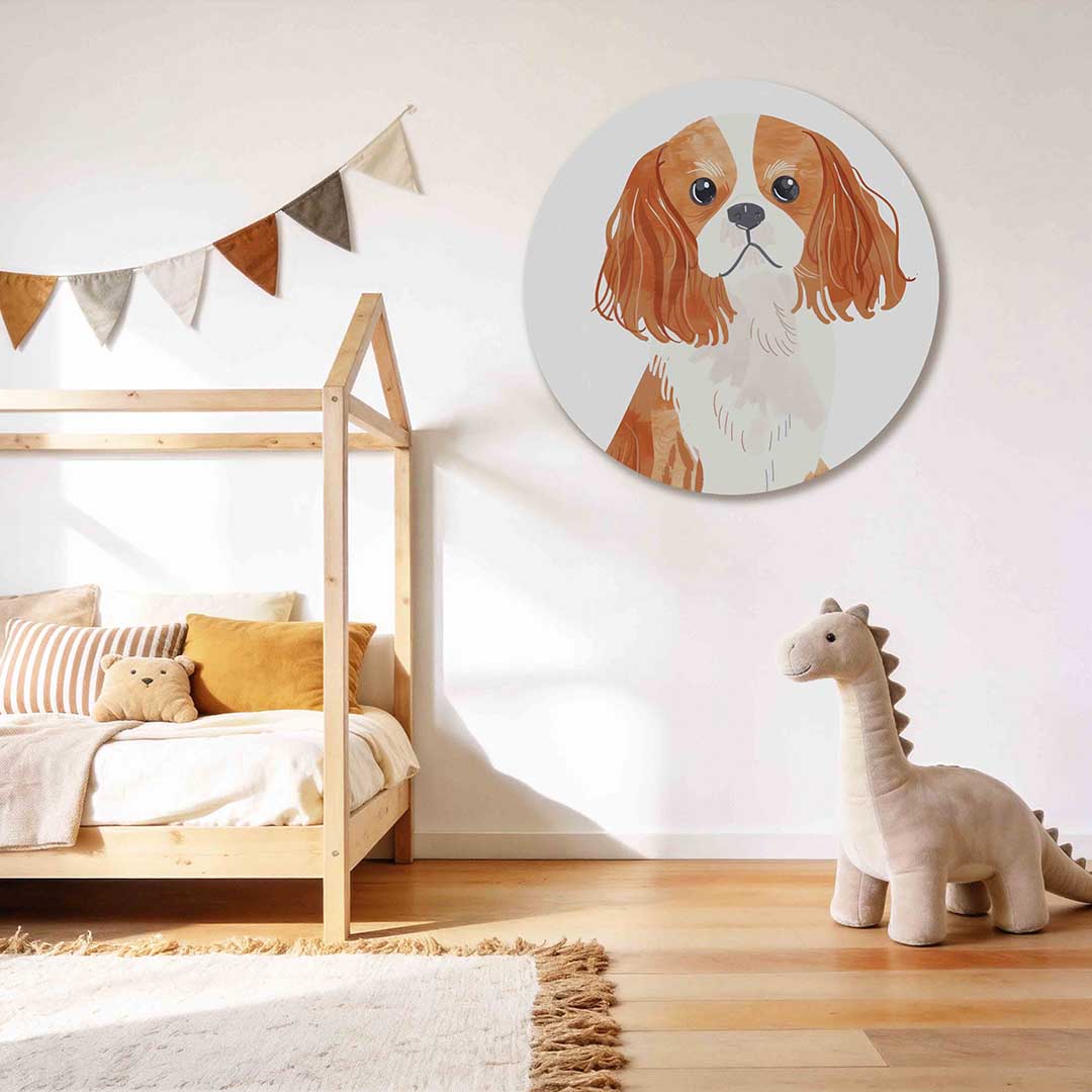Hond met lange oren Muurcirkel
