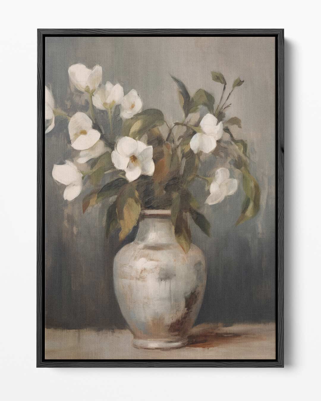 Elegante Bloemenpracht in Aardetinten Kunstwerk-canvas-dibond-plexiglas-wanddecoratie-WallArtistic