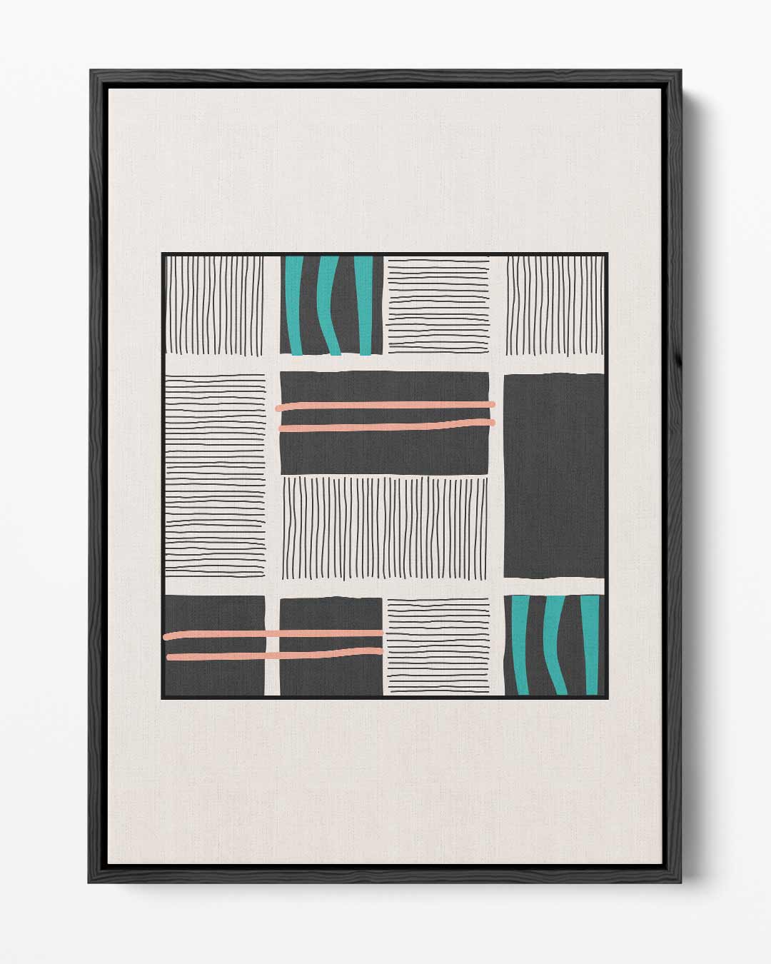 Modern Abstracte Patroonprint Kunstwerk-canvas-dibond-plexiglas-wanddecoratie-WallArtistic