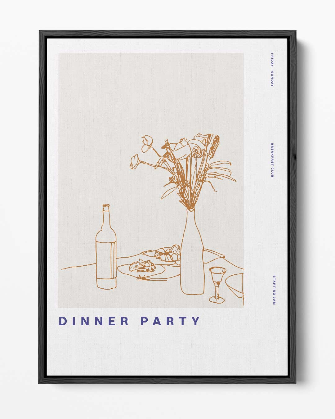 Eenvoudige Dinerscène Poster