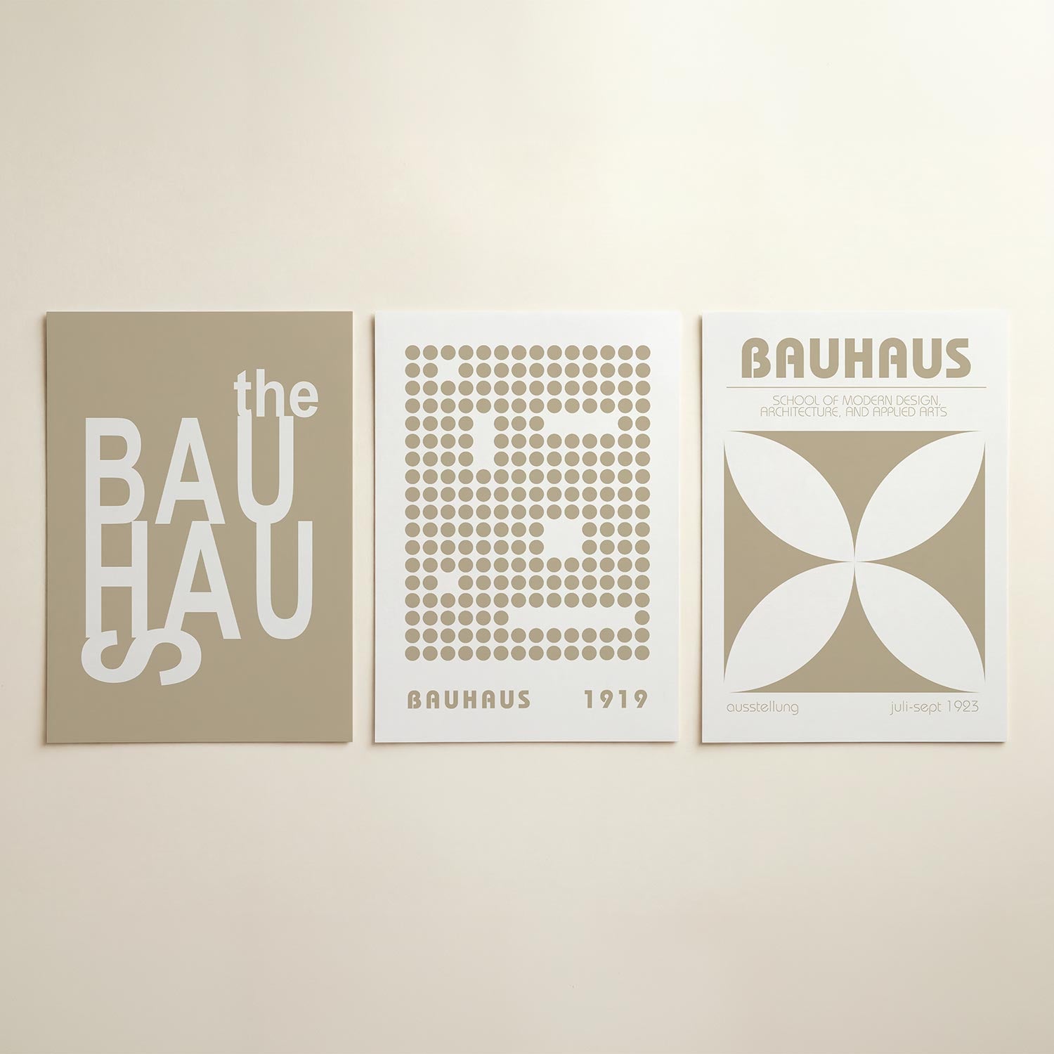 Typografisch spel Posterset