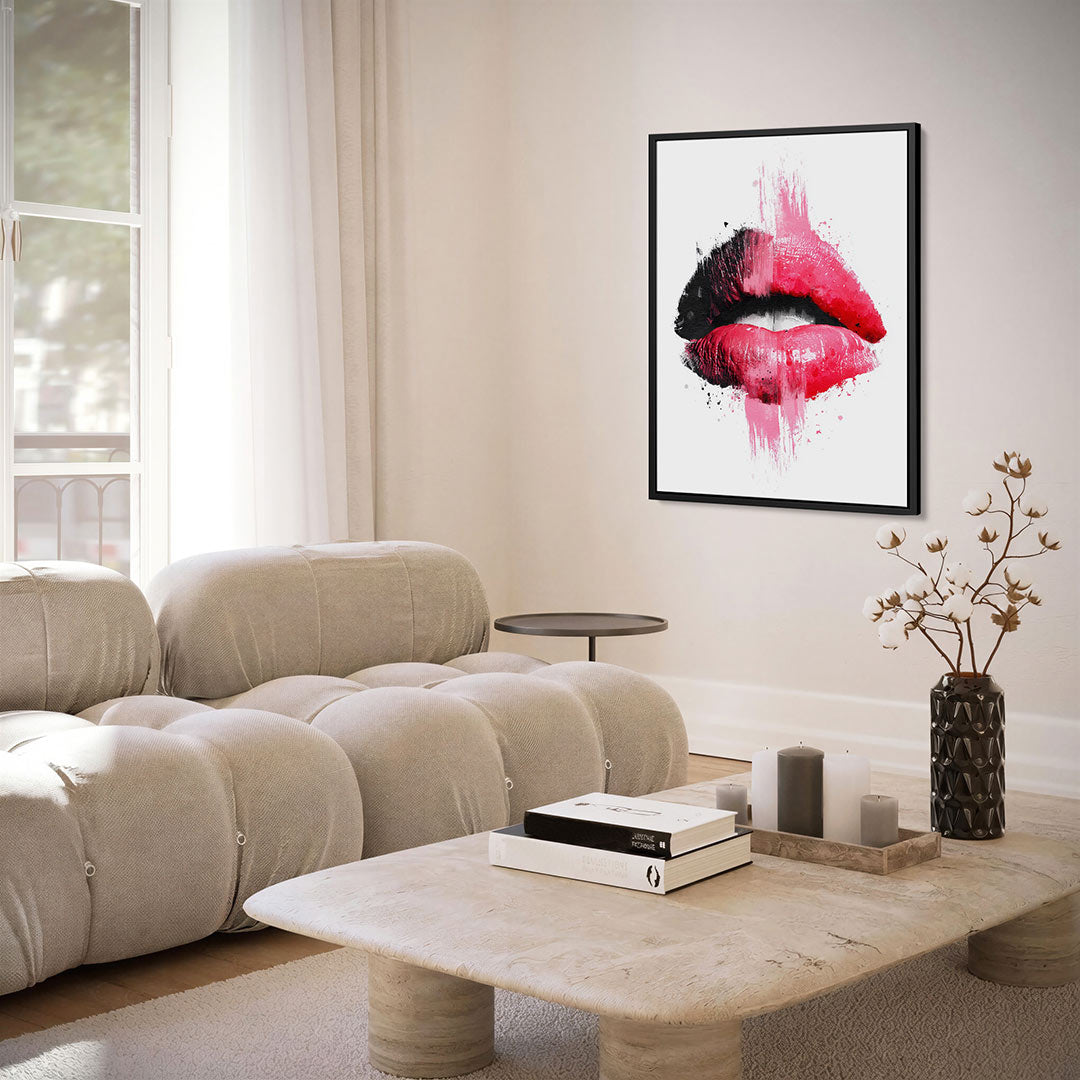 Expressieve lippen Kunstwerk