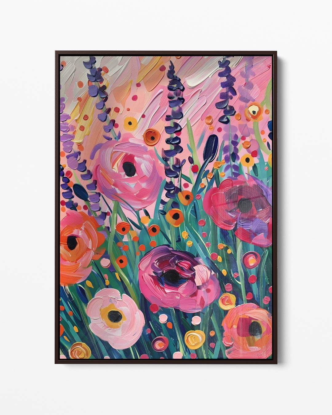 Bloemenweelde op Doek Kunstwerk-canvas-dibond-plexiglas-wanddecoratie-WallArtistic