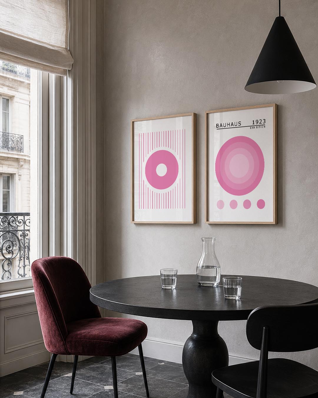 Cirkel en lijnen Posterset