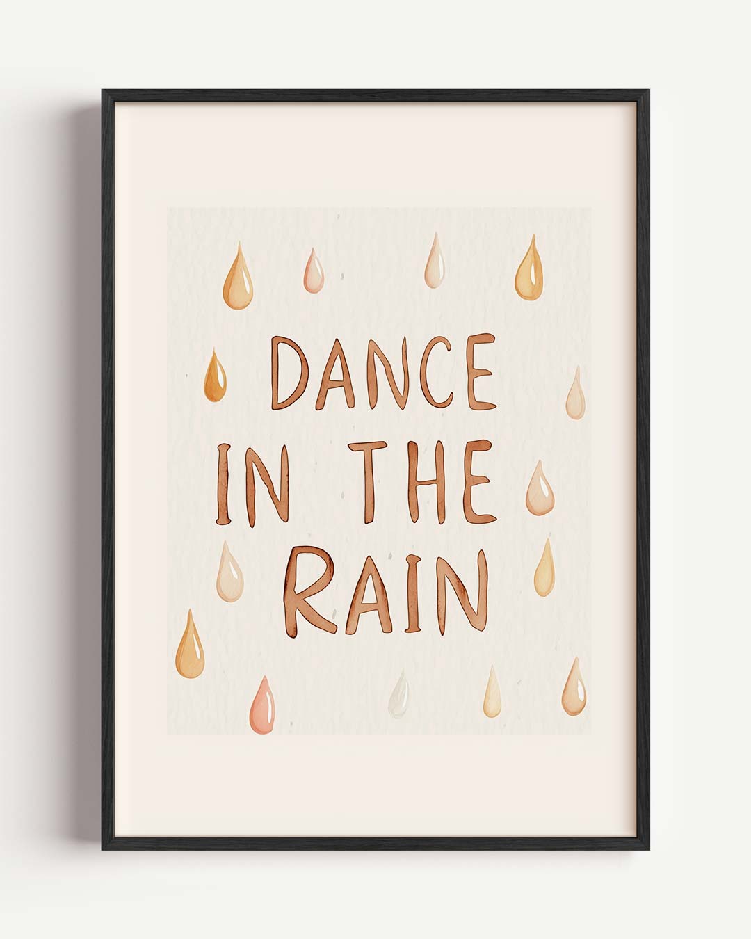 Inspirerende Regen Dans Poster