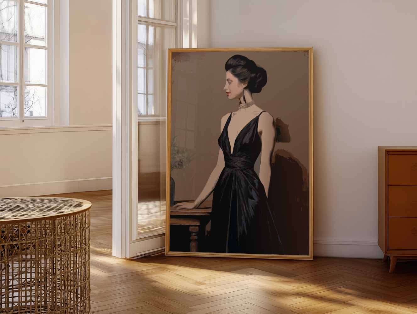 Elegante Vrouwelijke Charme Poster