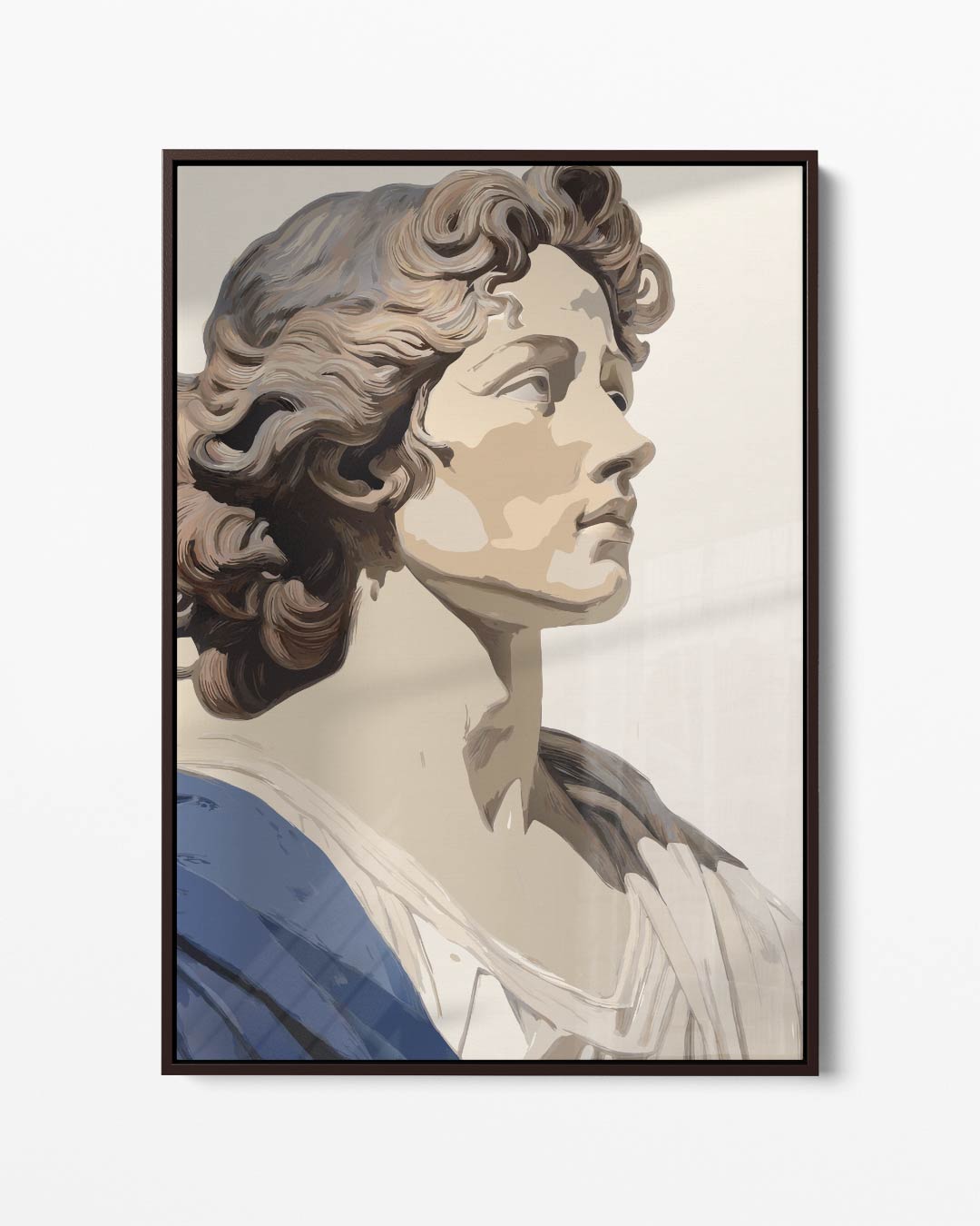 Stijlvolle Klassieke Buste Kunstwerk-canvas-dibond-plexiglas-wanddecoratie-WallArtistic