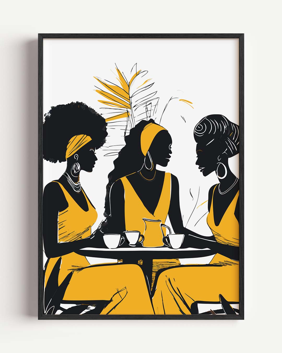 Gezellige Koffieklets Vriendinnen Poster