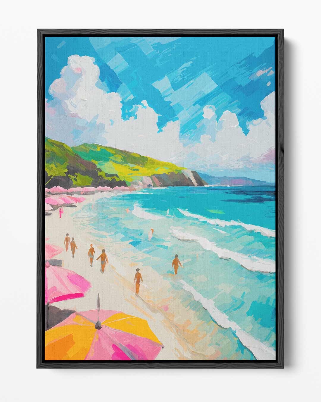 Zonovergoten Stranddag Kunstwerk-canvas-dibond-plexiglas-wanddecoratie-WallArtistic