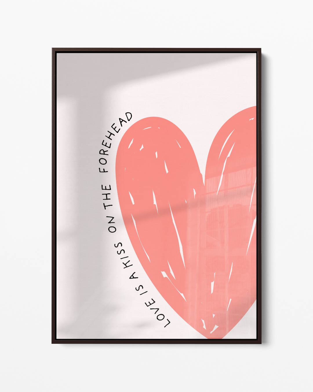 Voorhoofd Kus Liefde Kunst Kunstwerk-canvas-dibond-plexiglas-wanddecoratie-WallArtistic