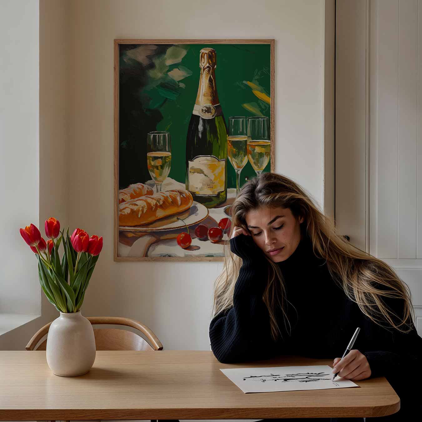 Luxe Champagne Brunch Poster