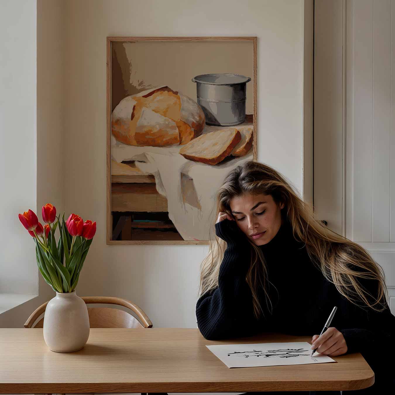Gezellig Brood Stilleven Poster