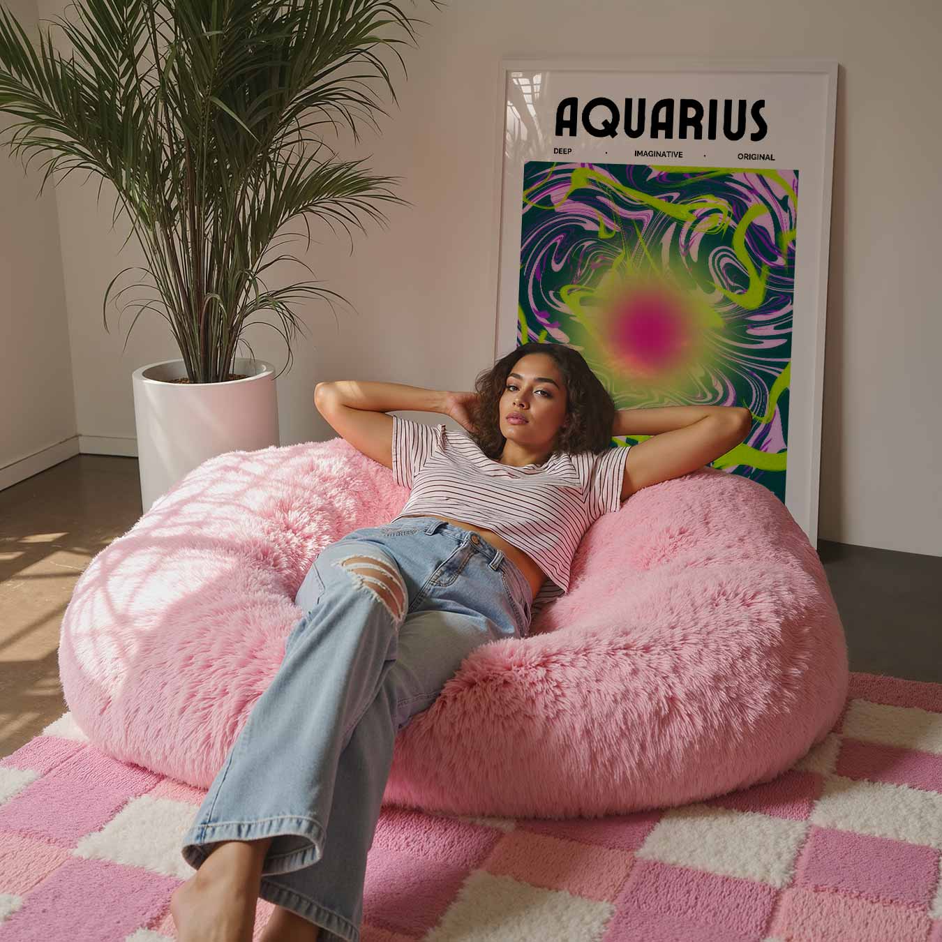 Aquarius Abstracte Poster