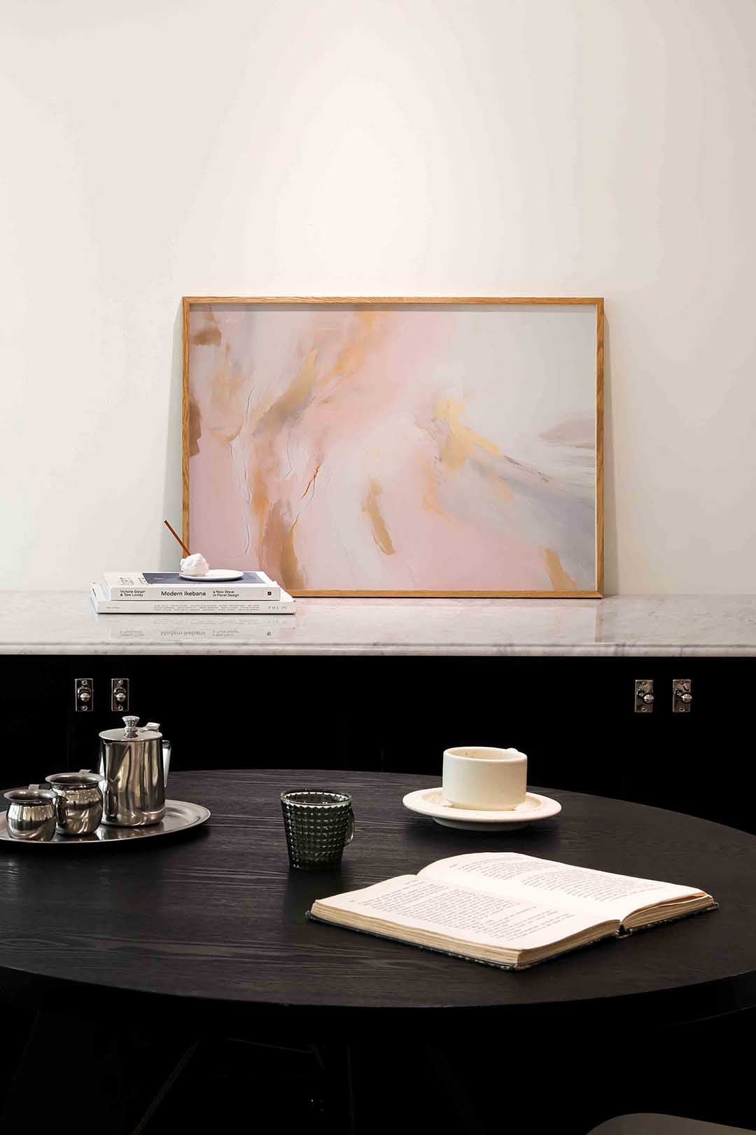 Abstracte pastel Poster