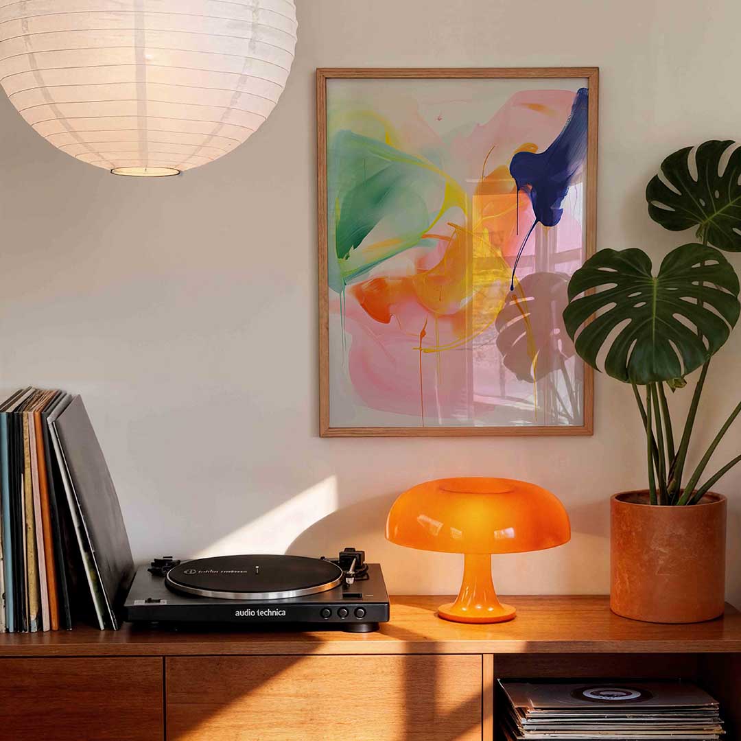 Abstracte kleurenexplosie Poster