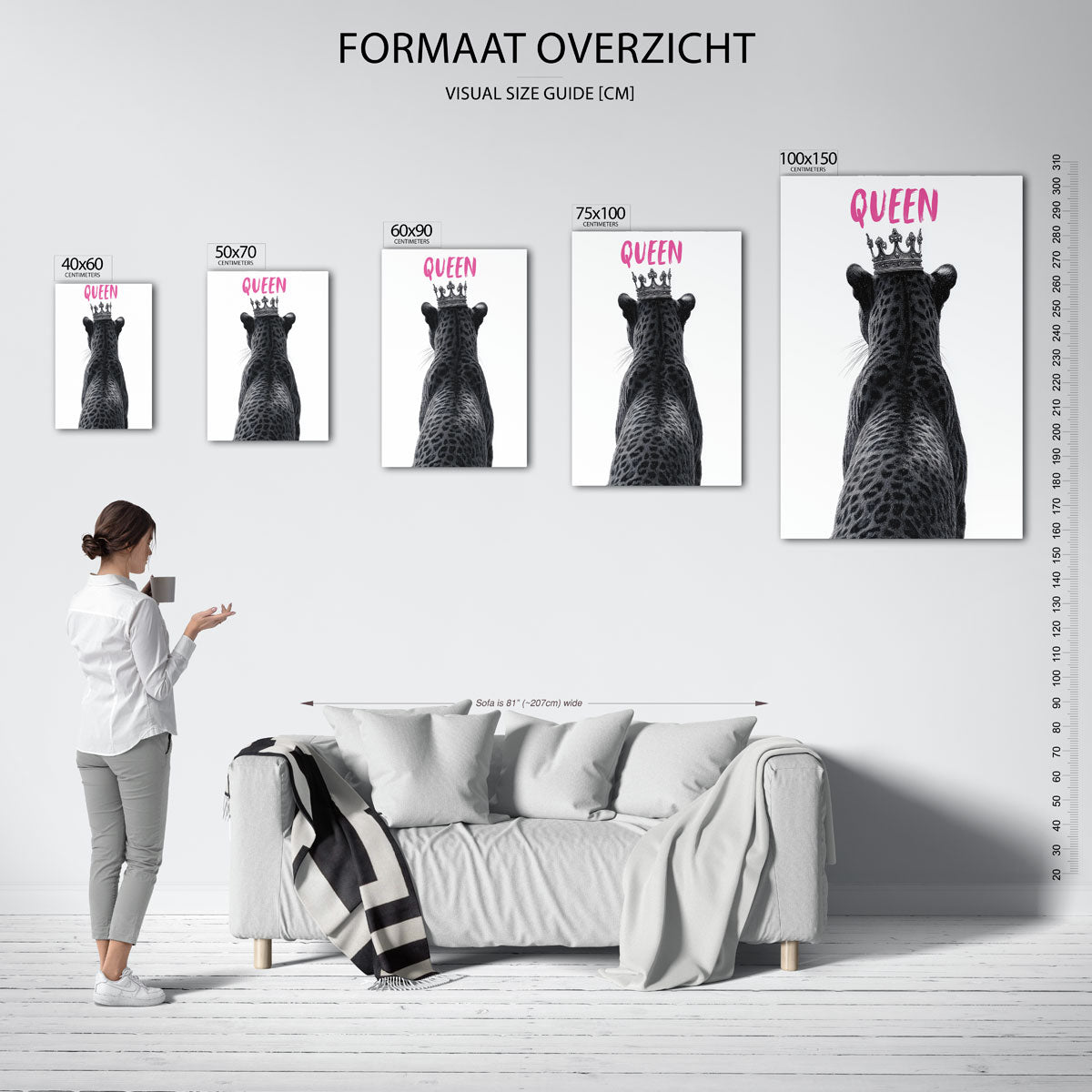 Kroonluipaard Kunstwerk