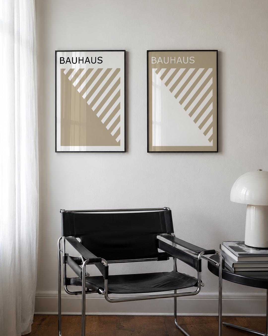Diagonal strepen Posterset