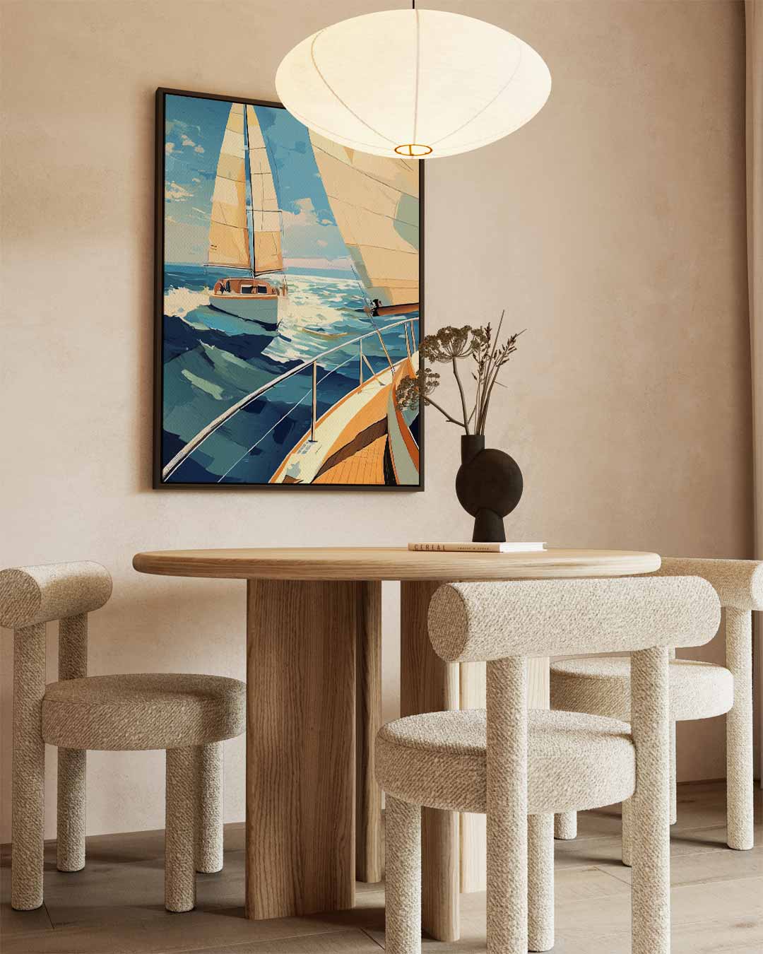 Zeilavontuur op Zee Kunstwerk-canvas-dibond-plexiglas-wanddecoratie-WallArtistic