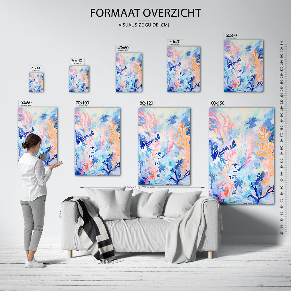 Kleurrijke bladeren Poster