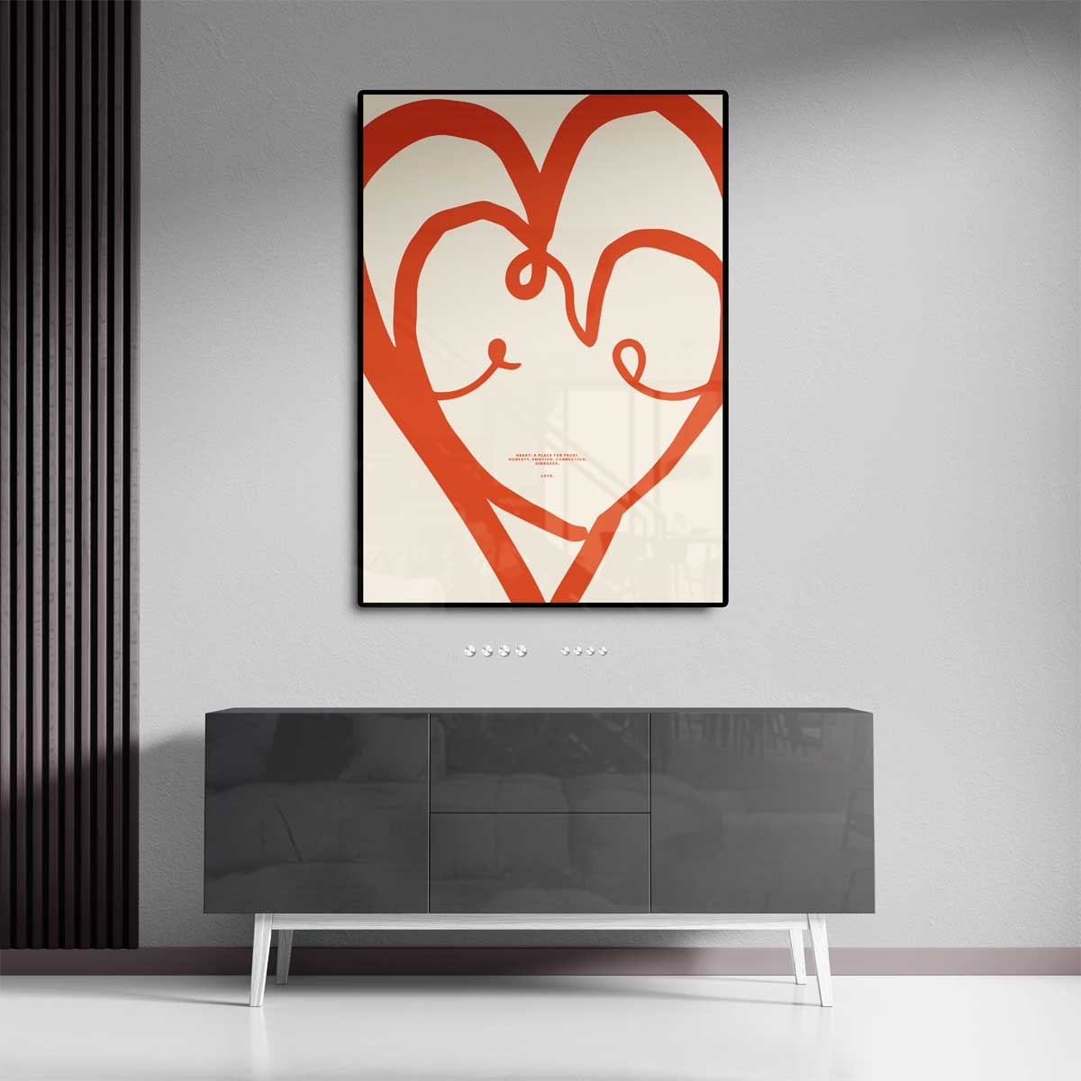 Liefdevolle Lijnen Kunstwerk-canvas-dibond-plexiglas-wanddecoratie-WallArtistic