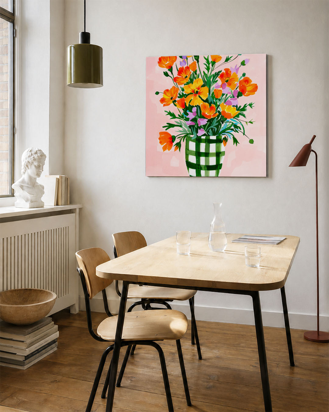 Bloemrijke compositie Kunstwerk