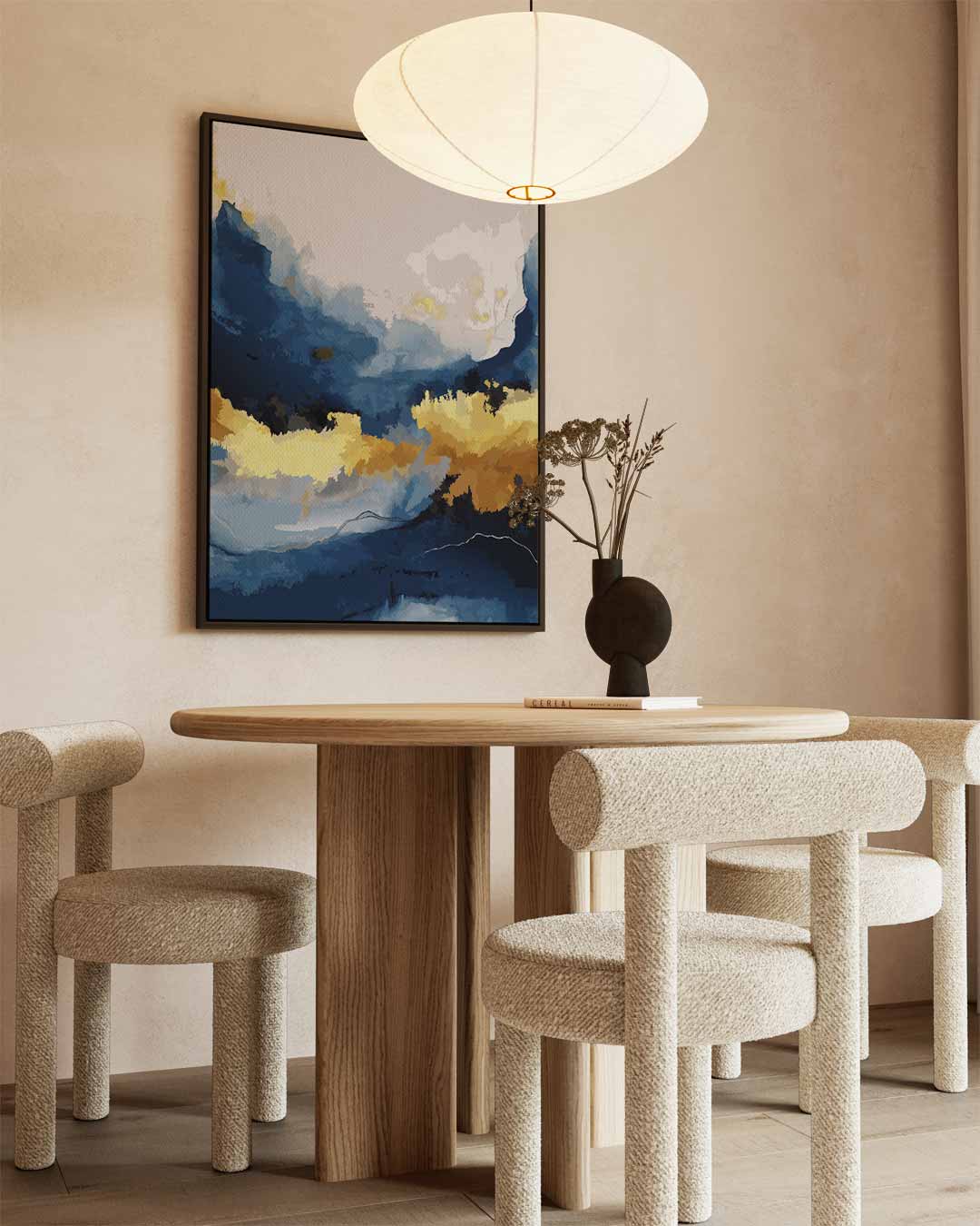 Hemelse Blauwe Dromen Kunstwerk-canvas-dibond-plexiglas-wanddecoratie-WallArtistic