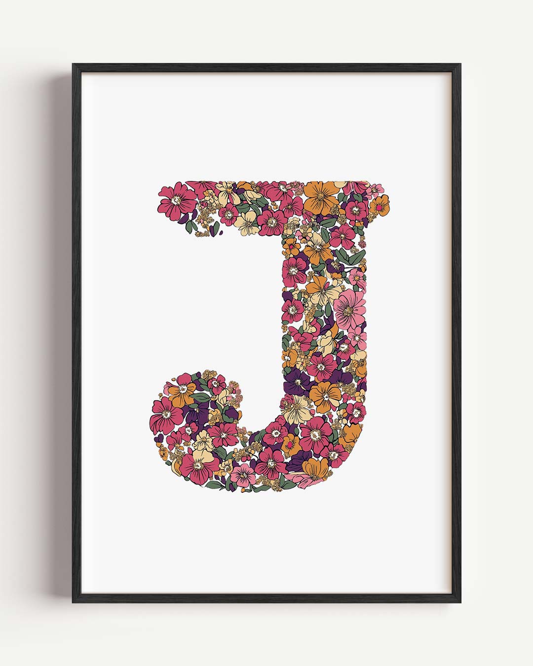 Bloemenschrift J Poster