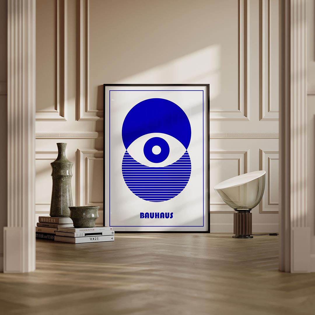 Cirkel en lijnen Poster