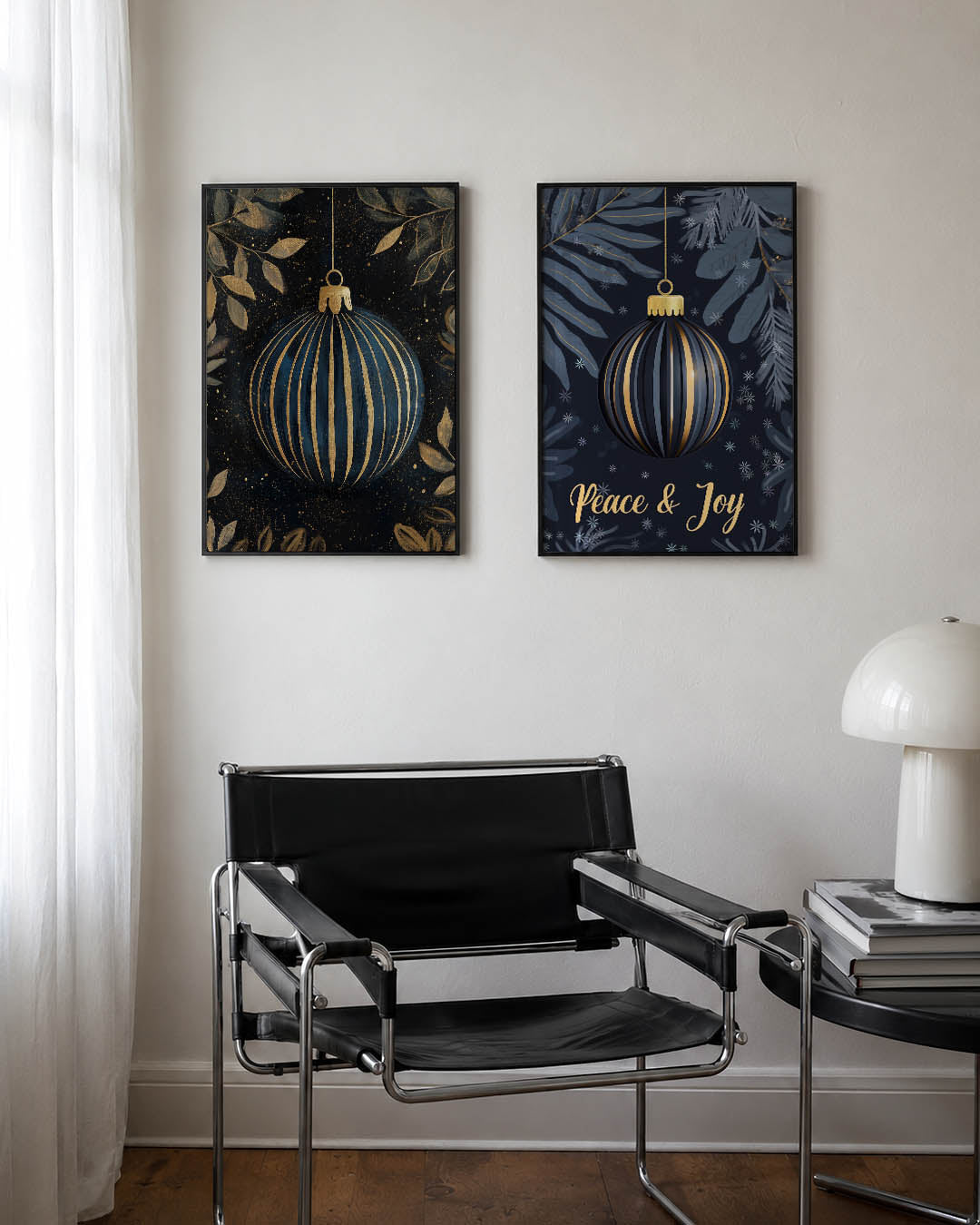 Gouden lijnenbalans Posterset