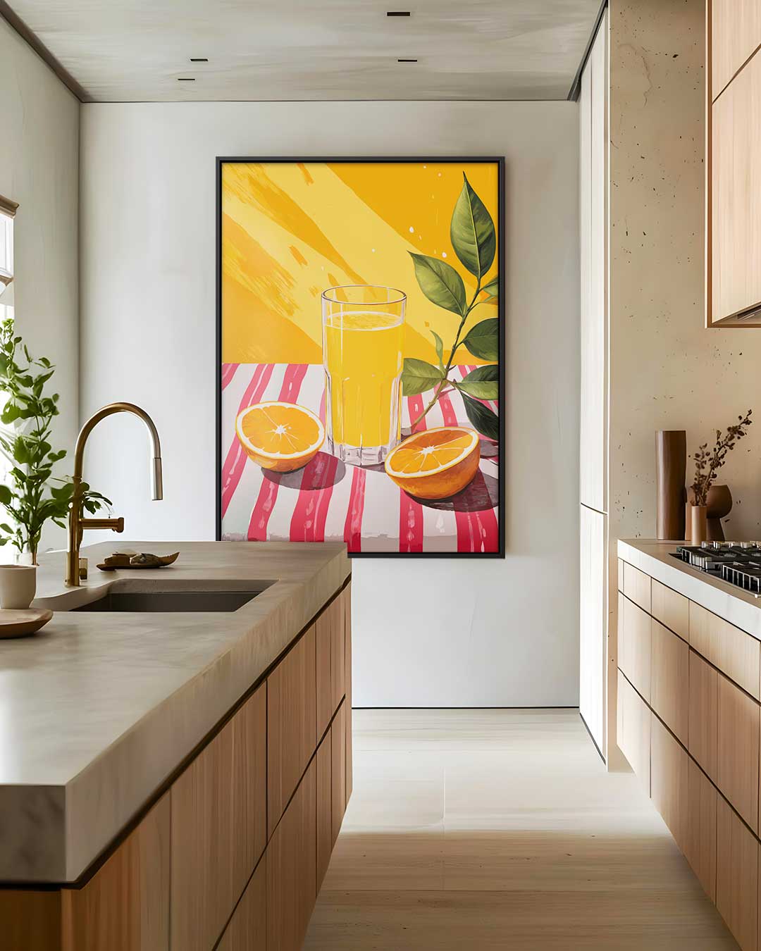 Verfrissende Citrus Zomer Kunstwerk-canvas-dibond-plexiglas-wanddecoratie-WallArtistic