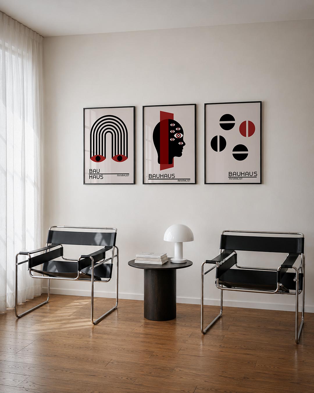 Lijnen en ogen Posterset