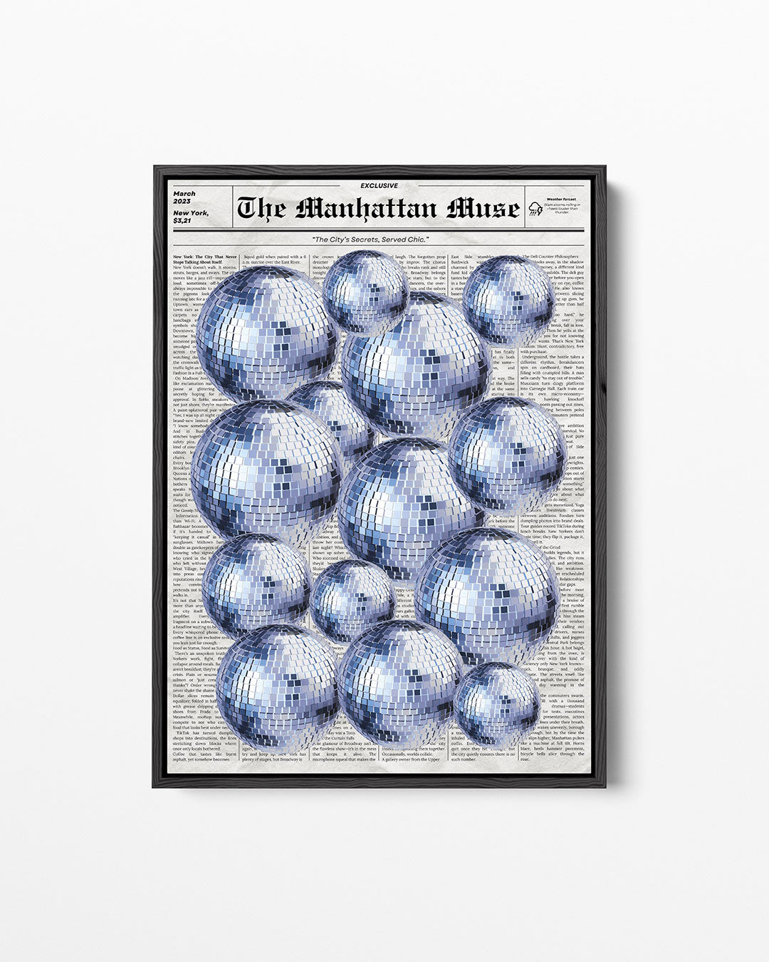 Reflecterende bollen Kunstwerk