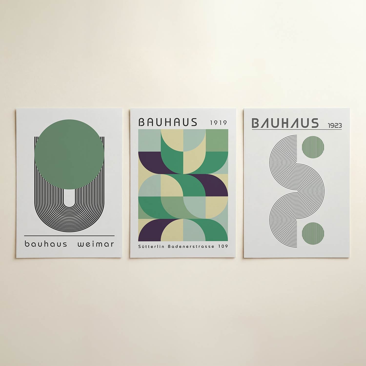 Cirkel en lijnen Posterset