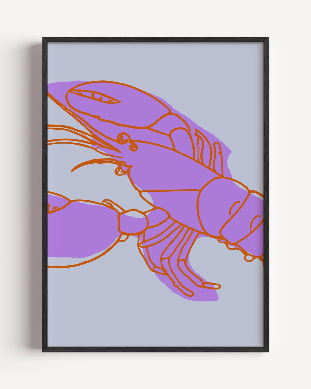 Moderne Kreeft Illustratie Poster-WallArtistic