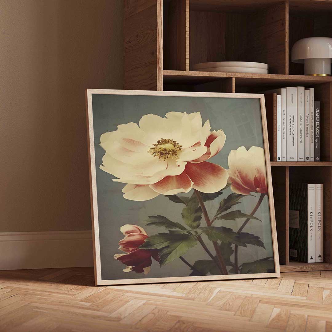 Bloemen in zachte tinten Poster