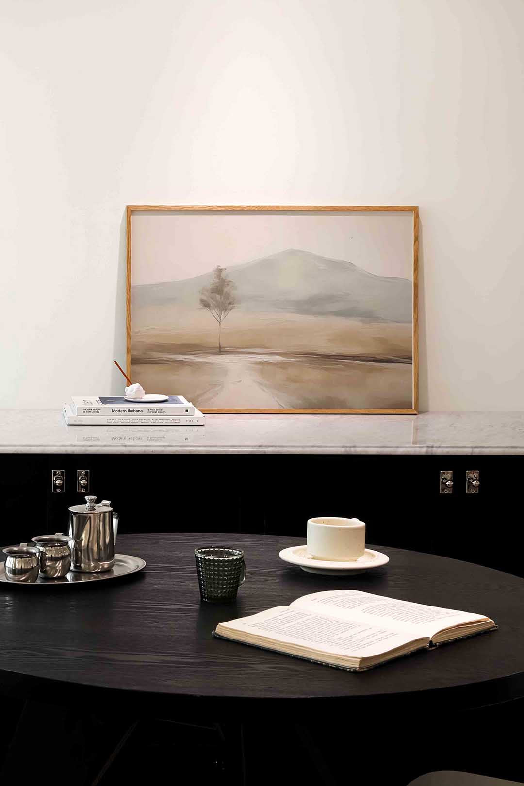 Landschap met boom Poster
