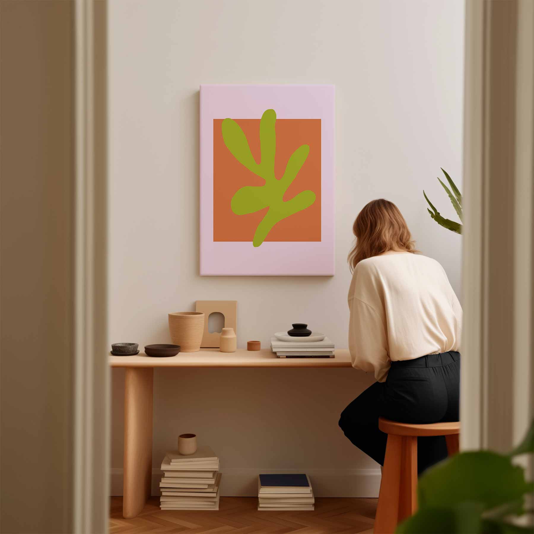 Organische Vormen Kunstwerk-canvas-dibond-plexiglas-wanddecoratie-WallArtistic