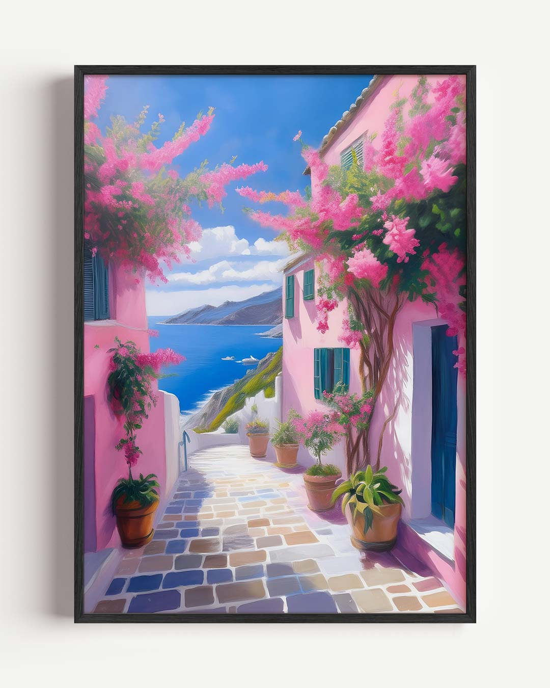 Droomachtige Mediterraanse Haven Poster
